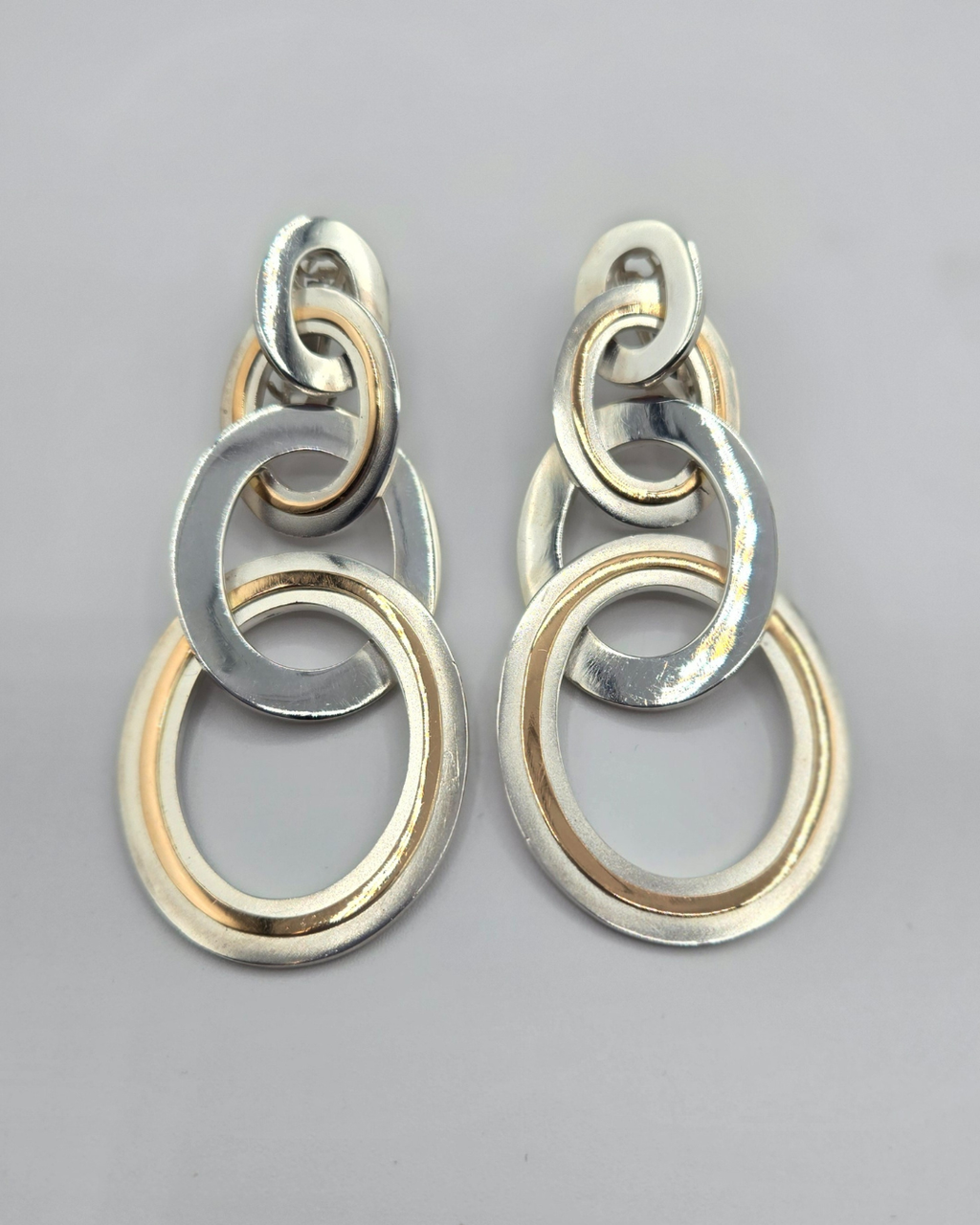 EA335SK - Sterling Silver with 18K Gold