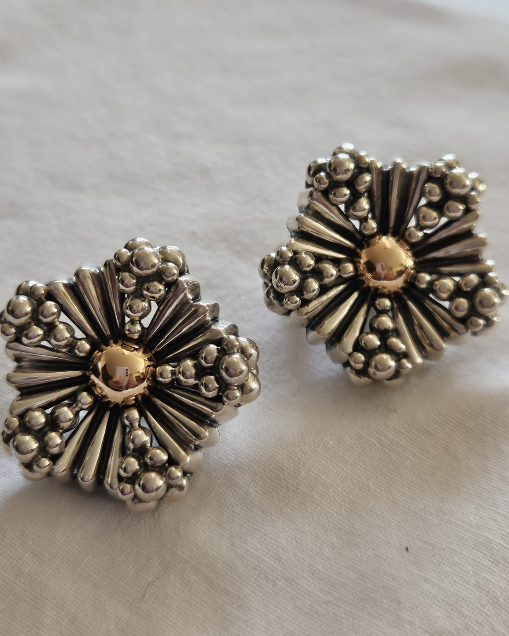 EA225SK - Sterling Silver with 18K Gold