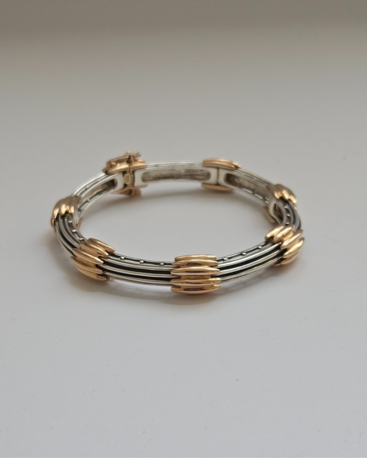 BR608SK - Sterling Silver with 18K Gold