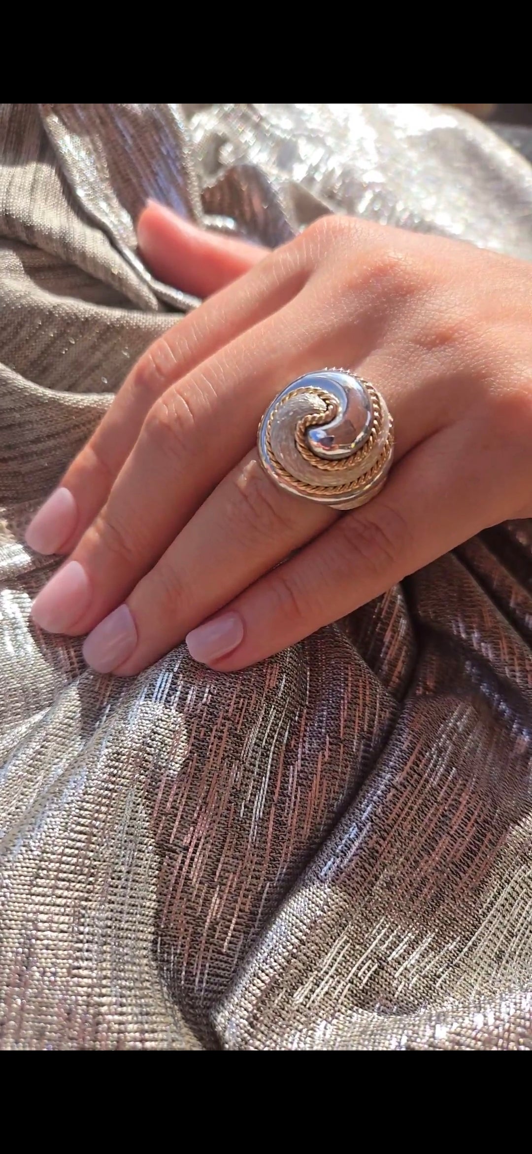 R803SK - Sterling Silver with 18K Gold