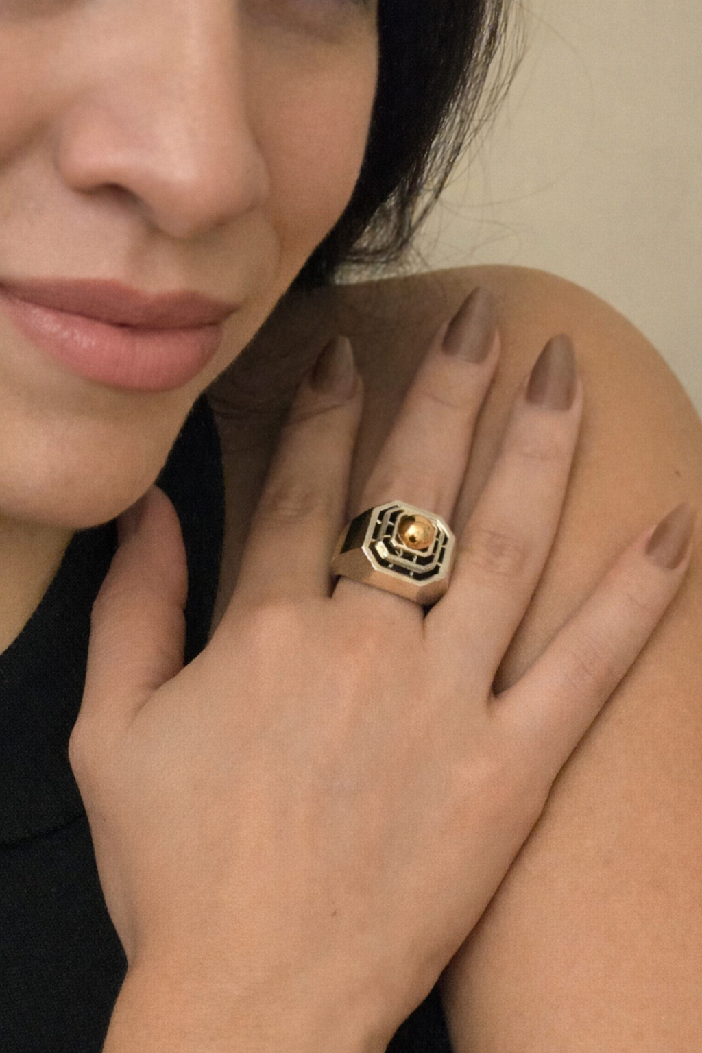 R823SK - Sterling Silver with 18K Gold