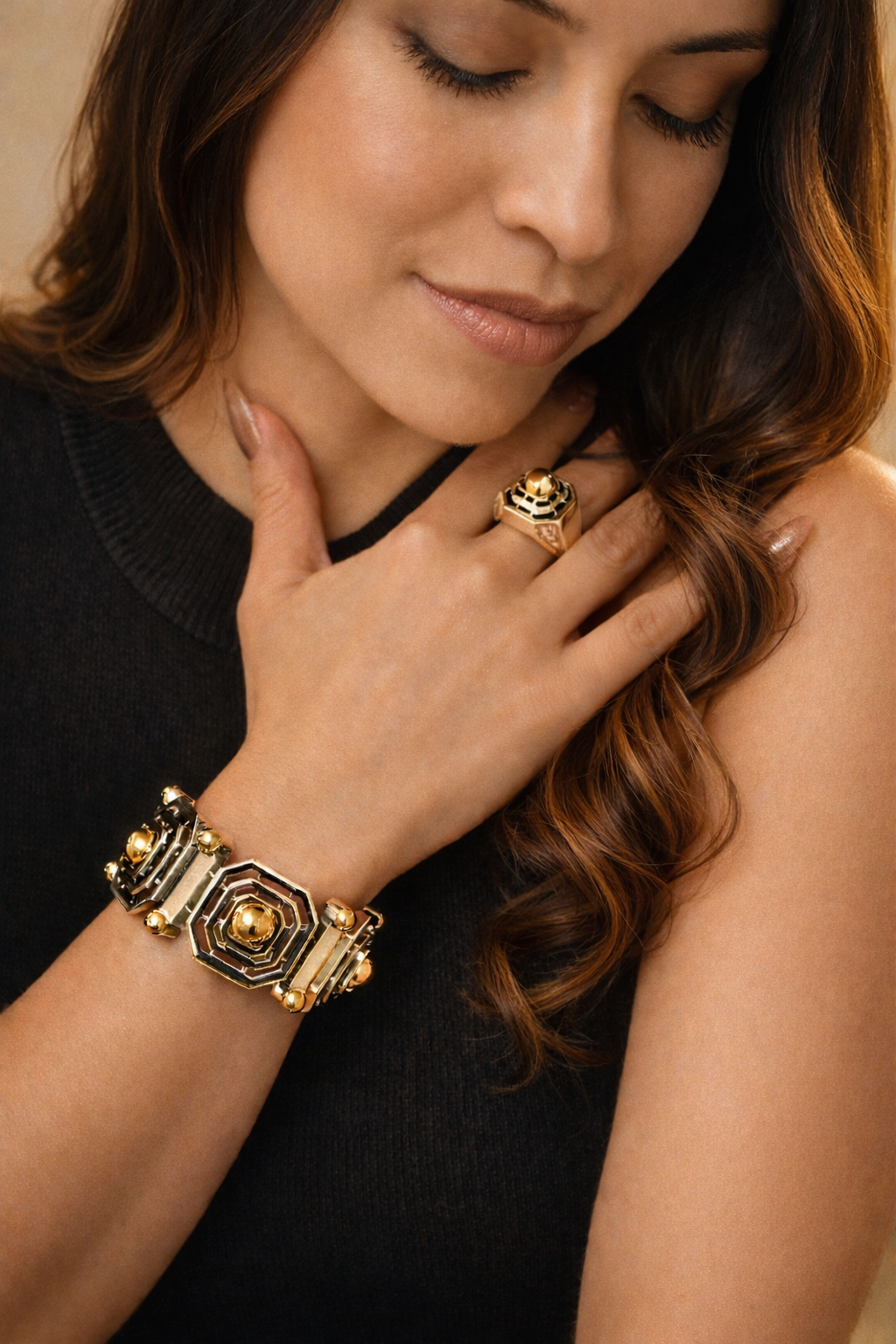 BR607SS - Sterling Silver with 18K Gold