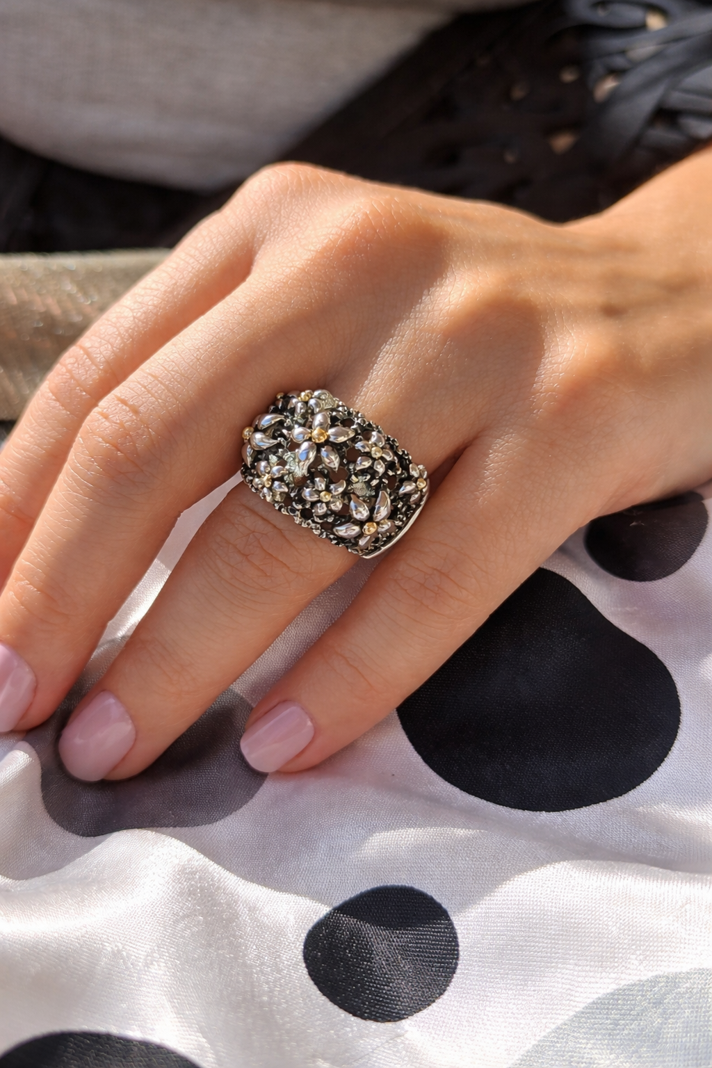 R 809 SK - Sterling Silver with 18K Gold